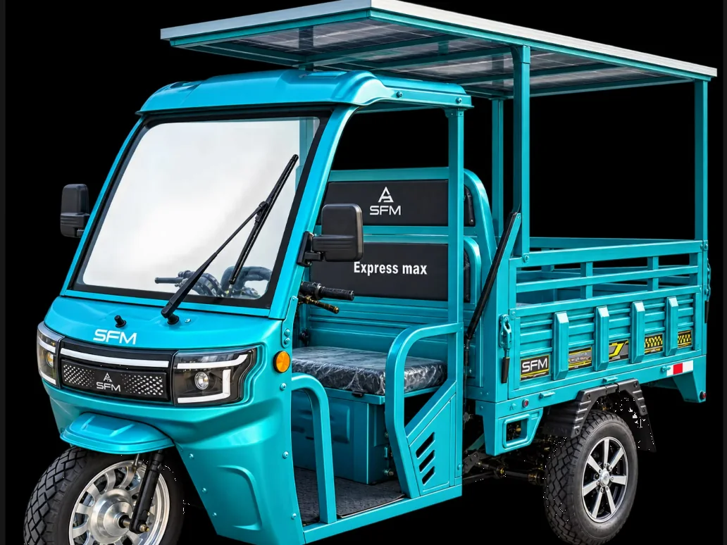 Kargo kasalı elektrikli triportör