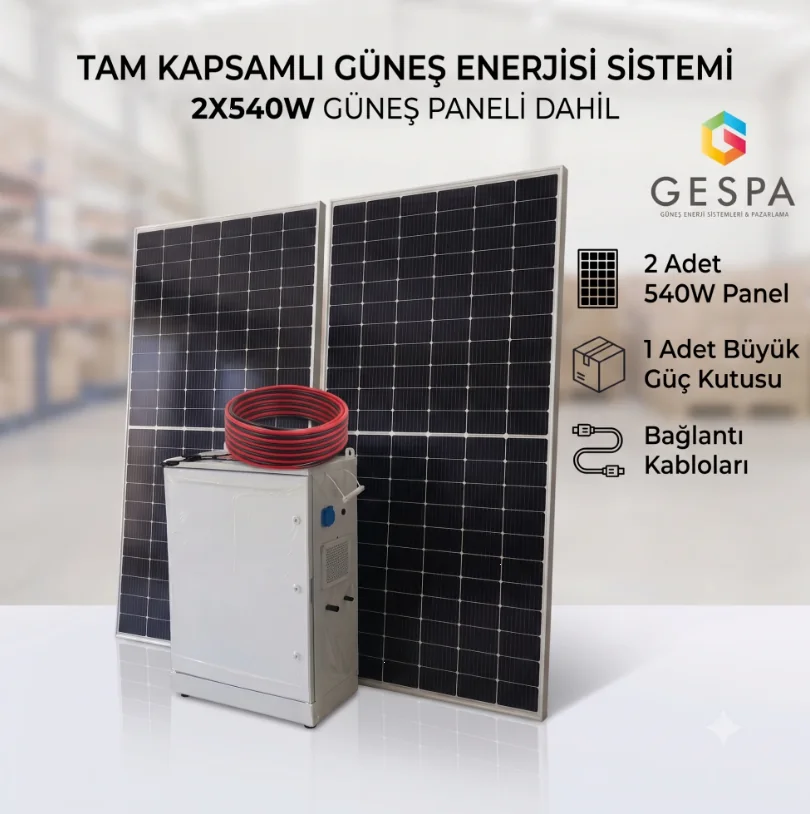 Tam kapsamlı güneş enerjisi sistemi